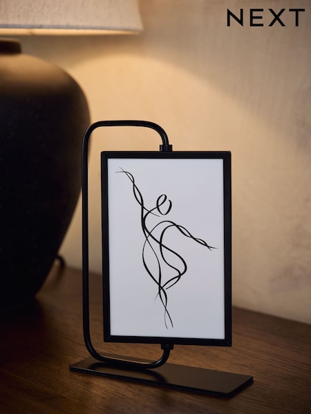 Black Pill Shape Swivel Photo Frame (K82085) | €18