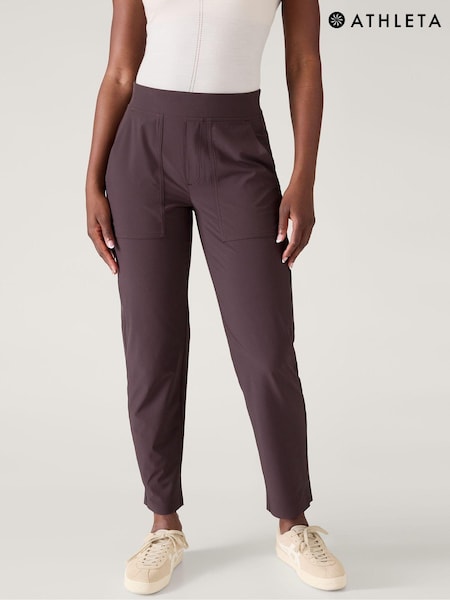 Athleta Brown Brooklyn Ankle Length Utility Trousers (K82208) | €27