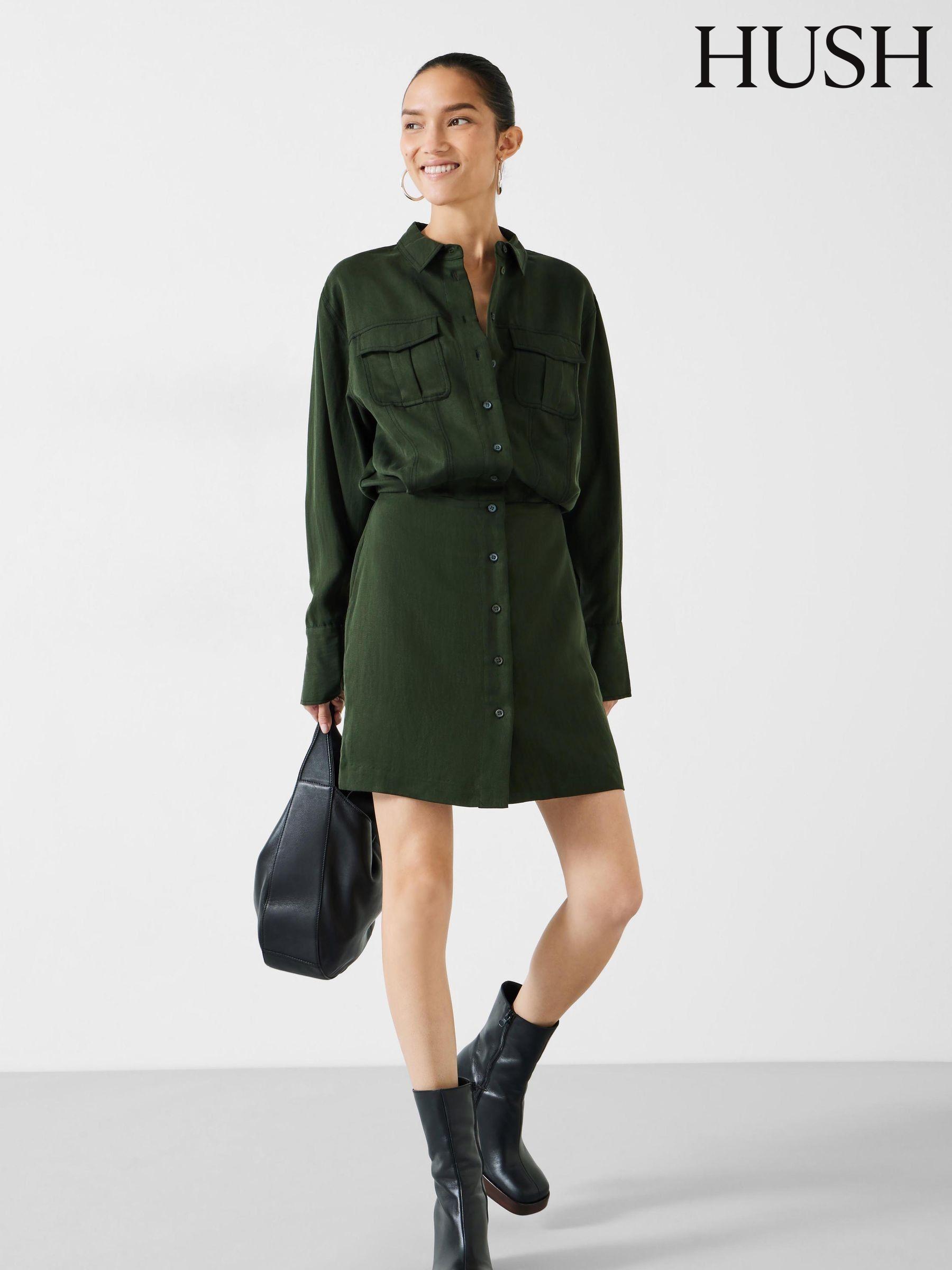 Women s Hush Shirt Dress Holiday Long Sleeve Dresses Next Oman