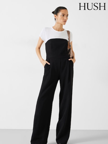 Hush Black Immy Strapless Jumpsuit (K82281) | €66