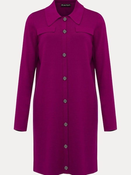 Phase Eight Purple Azealia Fine Knit Collared Tunic Dress (K82340) | €70