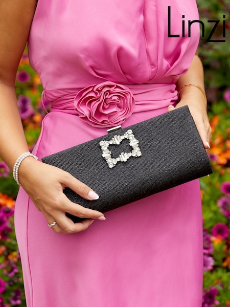 Schwarz - Linzi Admire Evening Clip Clutch Bag (K82425) | 55 €