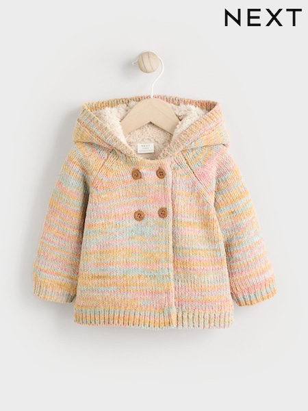 Multi Baby Fleece Lined Cardigan (0mths-2yrs) (K82431) | AED78 - AED85