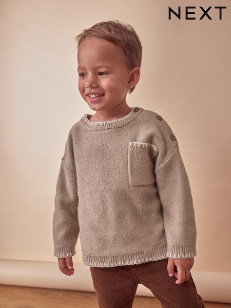 Neutral - Knitted Crew Neck Jumper (3mths-7yrs) (K82477) | 16 € - 18 €