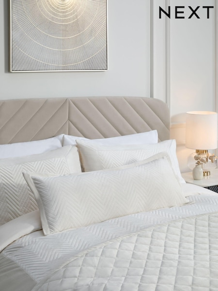 Natural Madison Velvet Small Bolster Pillowcase (K82612) | €6