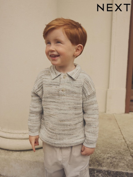 Neutraali - Long Sleeve Polo Shirt (3mths-7yrs) (K82692) | €23 - €26