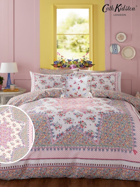 Cath Kidston Patchwork 100% Cotton Duvet Cover and Pillowcase Set (K82721) | €66 - €113