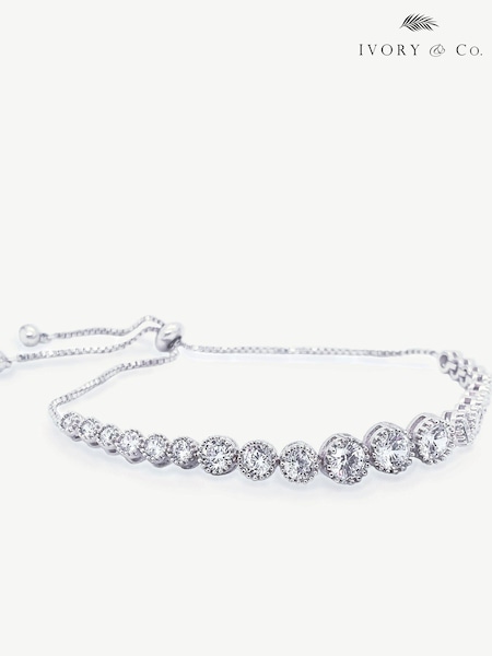 Ivory & Co Silver Marseille Crystal Graduating Bracelet (K82736) | €60