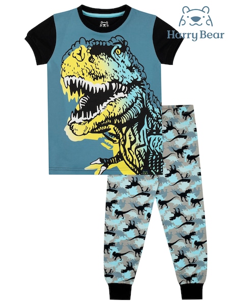 Harry Bear Dinosaur Snuggle Fit Short Sleeve Pyjamas (K82994) | ‏47 ر.ق.