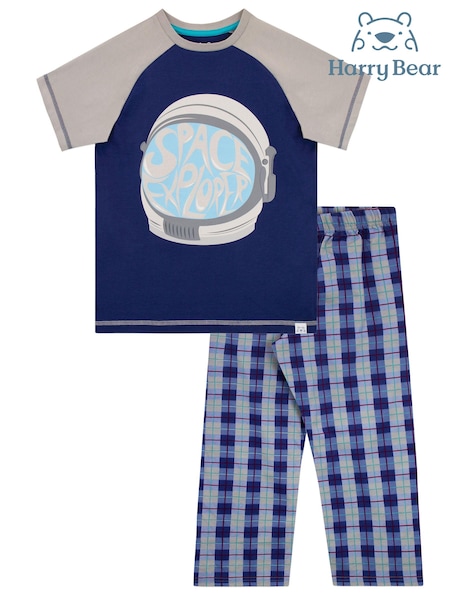Harry Bear Blue 100% Cotton Astronaut Pyjamas (K83011) | €14