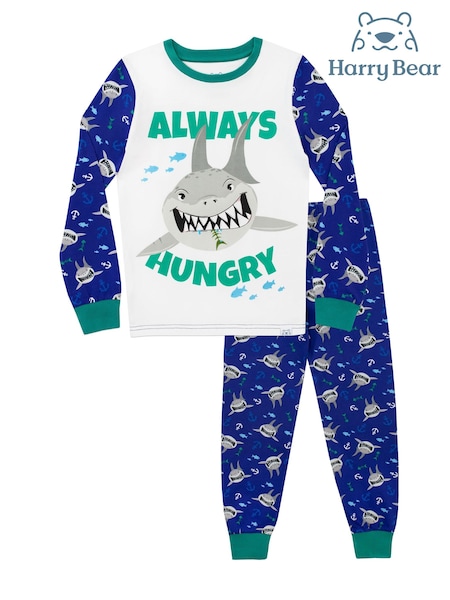 Harry Bear Blue Shark Pyjamas - Snuggle Fit (K83013) | R$ 180