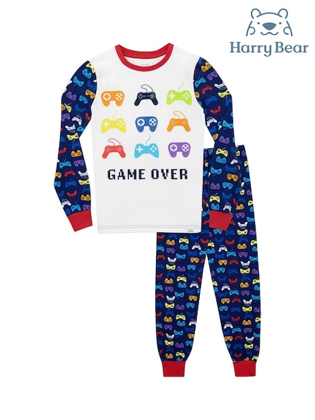 Harry Bear Blue Gaming Pyjamas - Snuggle Fit (K83014) | AED105