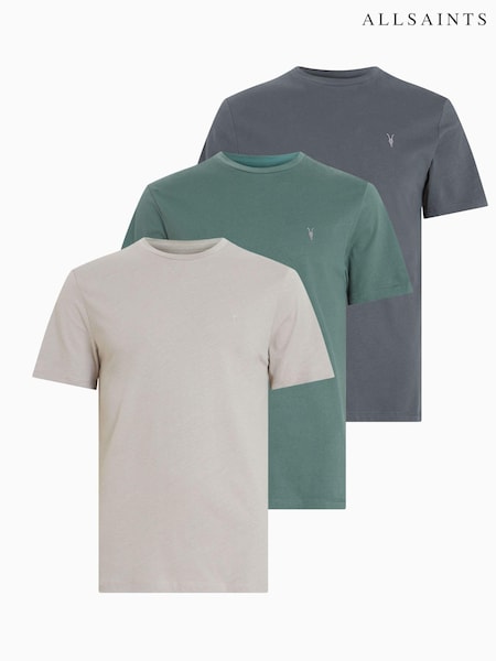 AllSaints Green Brace Crew T-Shirts 3 Pack (K83018) | €75