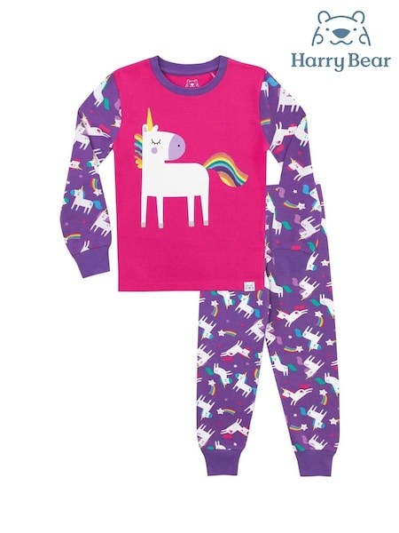Harry Bear Purple Unicorn Pyjamas (K83022) | ₪91