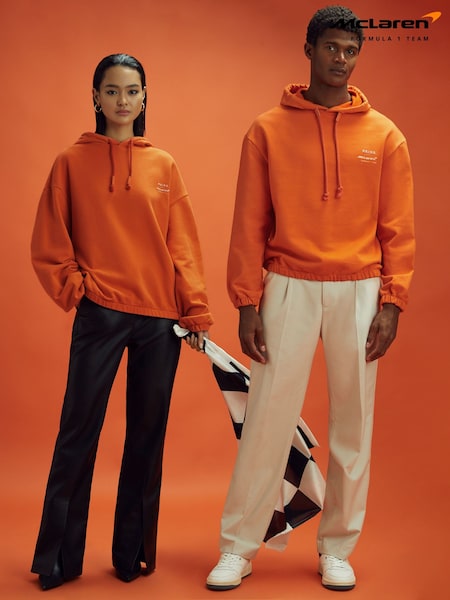 Papaya - McLaren F1 Elastisches Kapuzensweatshirt aus Baumwolle (K83075) | 211 €