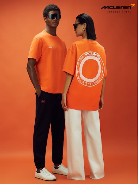 Papaija - Mclaren F1 Oversized Cotton Crew Neck T-shirt (K83106) | €139