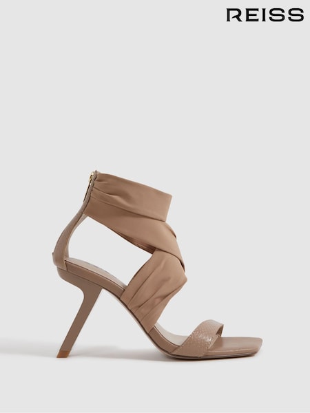 Reiss Remi Wrap Front Angled Heels (K83118) | €296