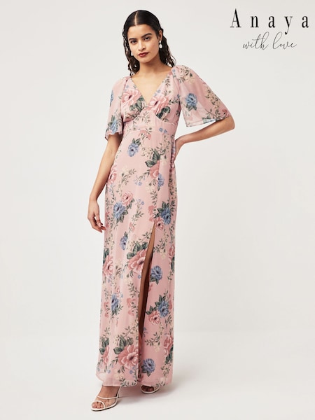 Anaya With Love Floral Maxi Bridesmaid Dress (K83128) | ‏17 ر.ع.‏
