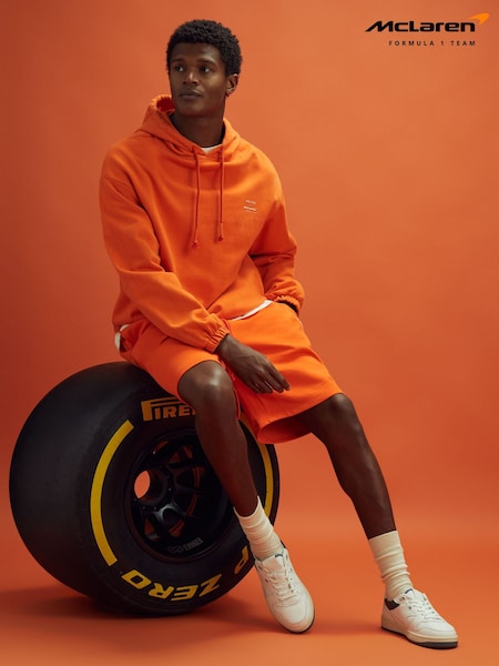 Papaya - Mclaren F1 Cotton Drawstring Shorts (K83131) | ‏493‏₪