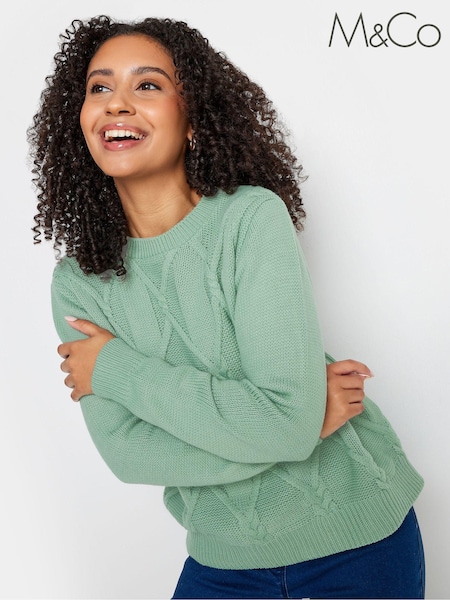 Verde - Jumper cu cablu M&Co Petite (K83326) | 111 LEI