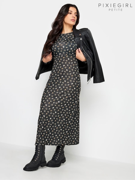 Verde - Rochie midaxi lungă Pixiegirl Petite Empire (K83453) | 121 LEI