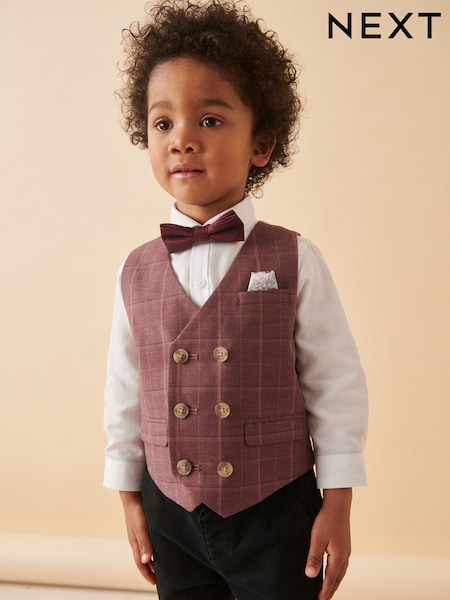 Waistcoat Set With Shirt And Bow Tie (3mths-7yrs) (K83490) | €28 - €32