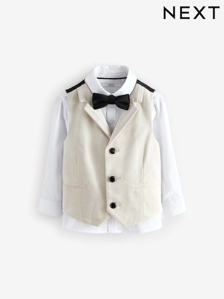 Waistcoat Set With Shirt And Bow Tie (3mths-7yrs) (K83497) | €34 - €38