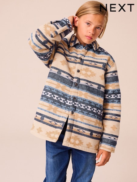 نمط محايد - Printed Overshirt (3-16yrs) (K83525) | ‏85 د.إ.‏ - ‏ 100‏ د.إ.