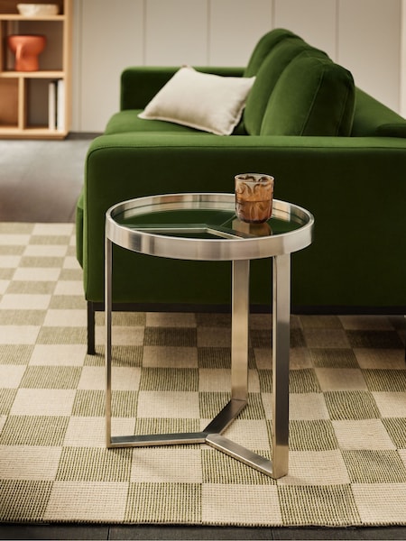 MADE.COM Brushed Steel Aula Side Table (K83617) | €276