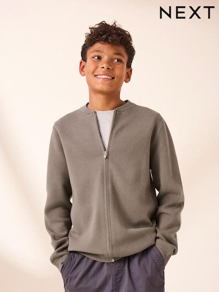 Nevtralno - Knitted Zip Through Bomber Cardigan (3-16yrs) (K84008) | € 25 - € 31