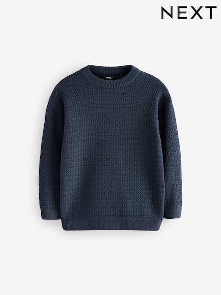 Navy Knitted Jumper (3-16yrs) (K84096) | 659 UAH - 865 UAH