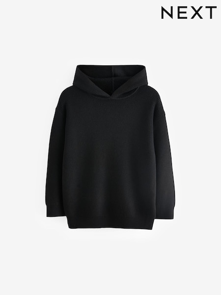 Black Knitted Hoodie (3-16yrs) (K84127) | 62 QAR - 79 QAR