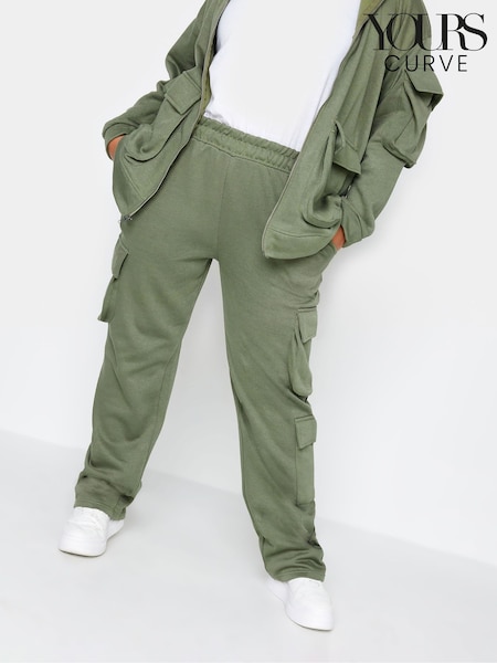 Grün - Yours Curve Straight Leg Multipocket Joggers (K84178) | 8 €