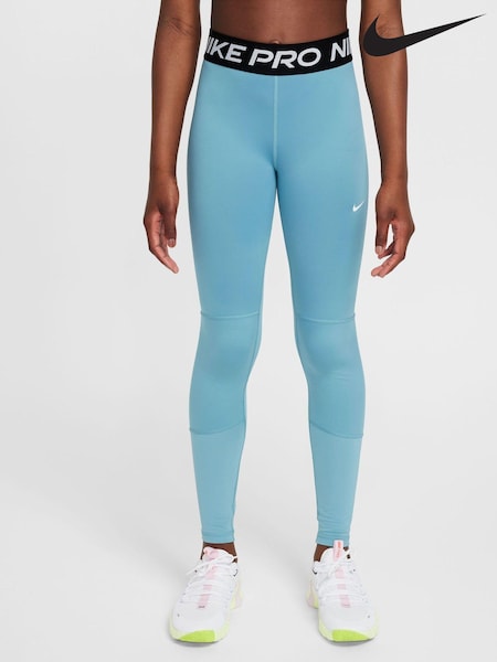 Бирюзовый - Nike Dri-FIT High Waisted Pro Leggings (K84183) | €18