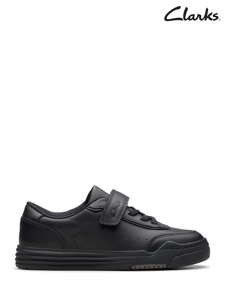 Clarks Black Standard Fit (F) Leather Urban Bright Shoes (K84256) | €58 - €61