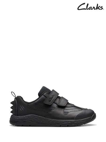 Clarks Black Wide Fit (G) Leather Steggy Pace Shoes (K84259) | 305 zł - 315 zł