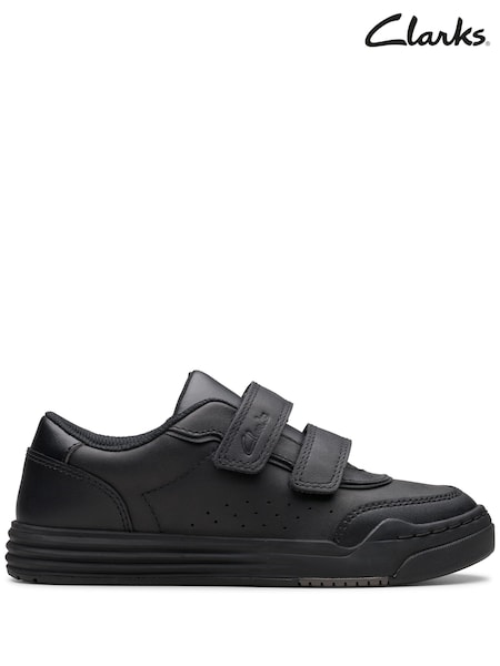 Clarks Black Standard Fit (F) Leather Urban Solo Shoes (K84282) | €63 - €66
