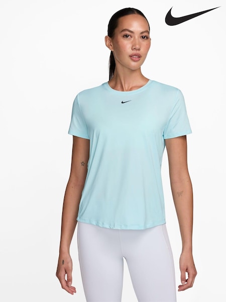 Голубой - Nike One Classic Dri-FIT Short Sleeve Top (K84360) | €22