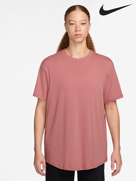 Nike Pink One Relaxed Dri-Fit Short Sleeve Top (K84385) | €26