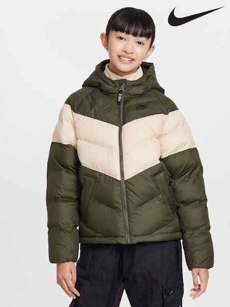 Nike Cargo Khaki Synthetic Fill Hooded Jacket (K84439) | €66