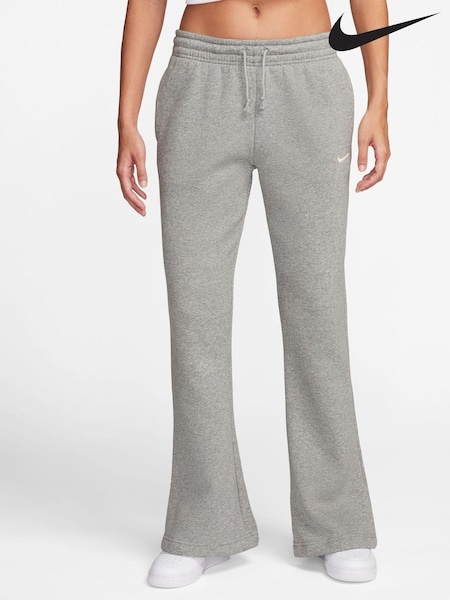 Nike Grey Phoenix Fleece Mid Rise Flared Joggers (K84478) | LEI 250