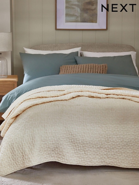Cream Irregular Texture Bedspread (K84541) | €27
