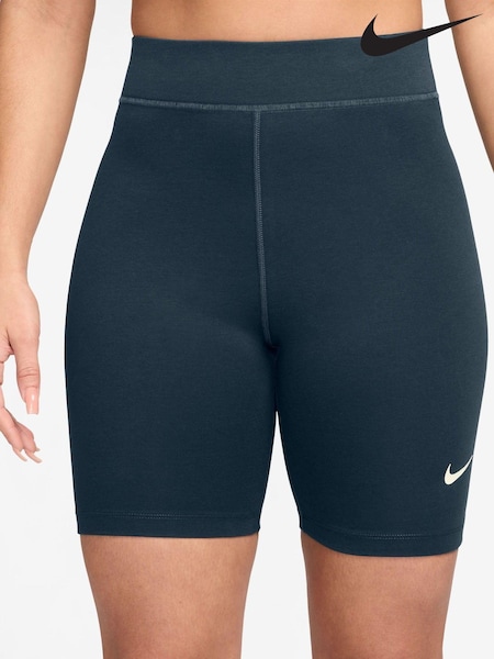 Nike Armory Navy Classic High Waisted 8" Cycling Shorts (K84651) | €18
