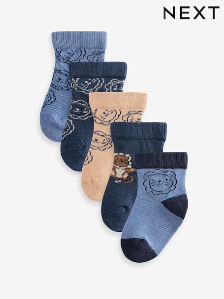 Marineblau - Baby Socks 5 Pack (0mths-2yrs) (K84934) | 6 €
