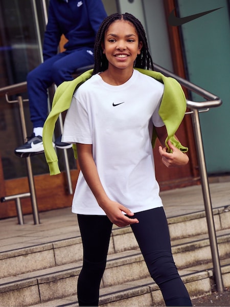 Alb - Tricou Nike Îmbrăcăminte sport Boxy 100% bumbac (K85102) | 149 LEI