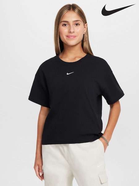 Negru - Tricou Nike Îmbrăcăminte sport Boxy 100% bumbac (K85116) | 149 LEI