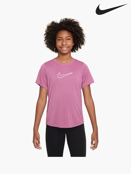 Rosa Flamingo - Nike One Dri-FIT Short Sleeve T-Shirt (K85135) | 19 €