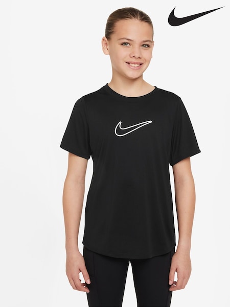 Negro - Nike One Dri-FIT Short Sleeve T-Shirt (K85161) | 35 €