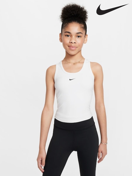Nike White One Dri-FIT Tank Vest Top (K85171) | €33