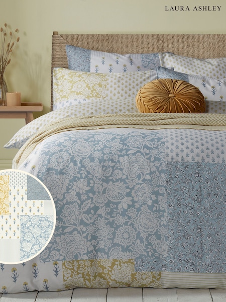 Laura Ashley Laurissa Patchwork 100% Cotton Duvet Cover and Pillowcase Set (K85356) | €86 - €159